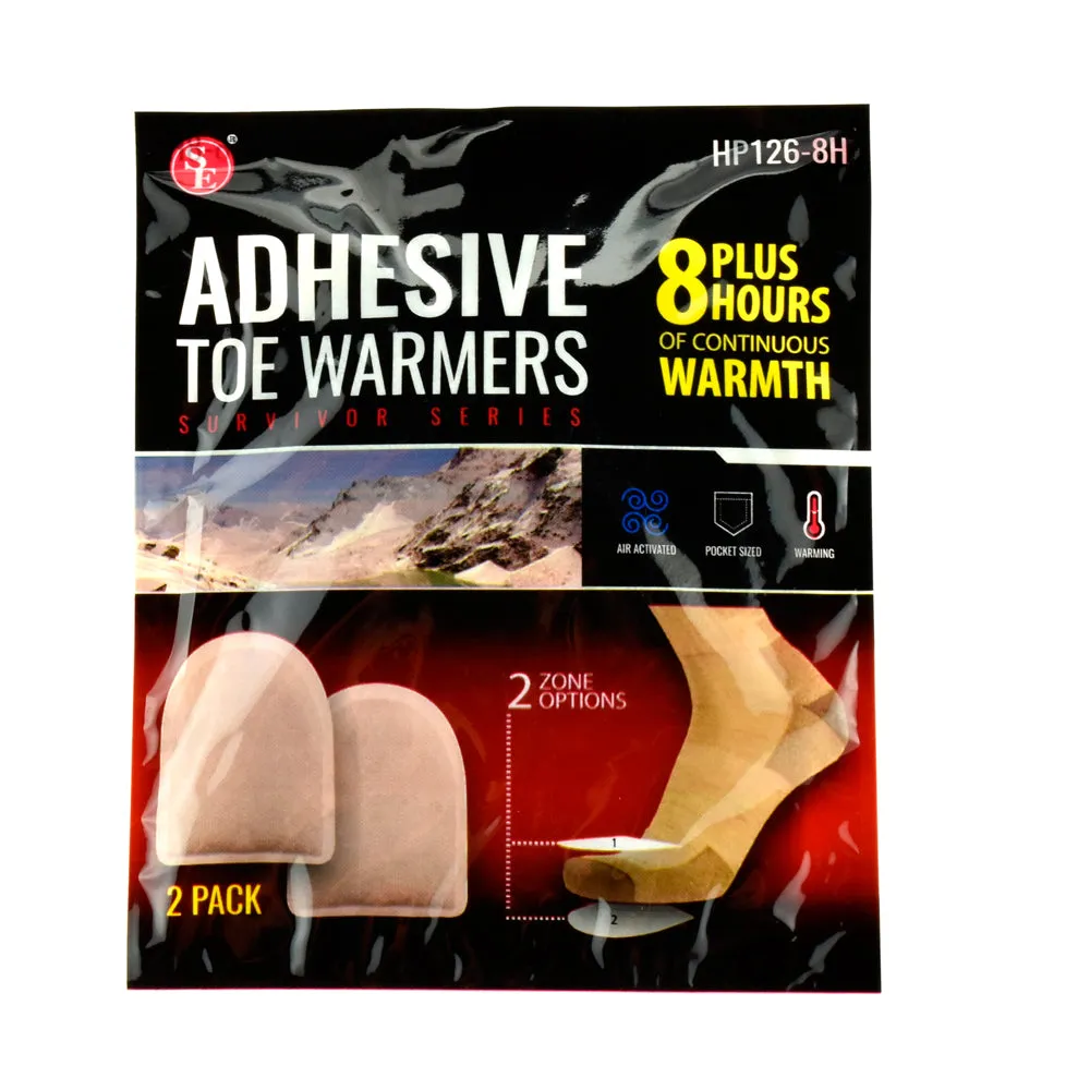 12 Pack Adhesive Toe Warmer Insole Hot Feet Pads 8 Hour Heat Winter EXPIRED