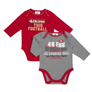 49ers Football Onesies 2-Pack (0-3M Only)