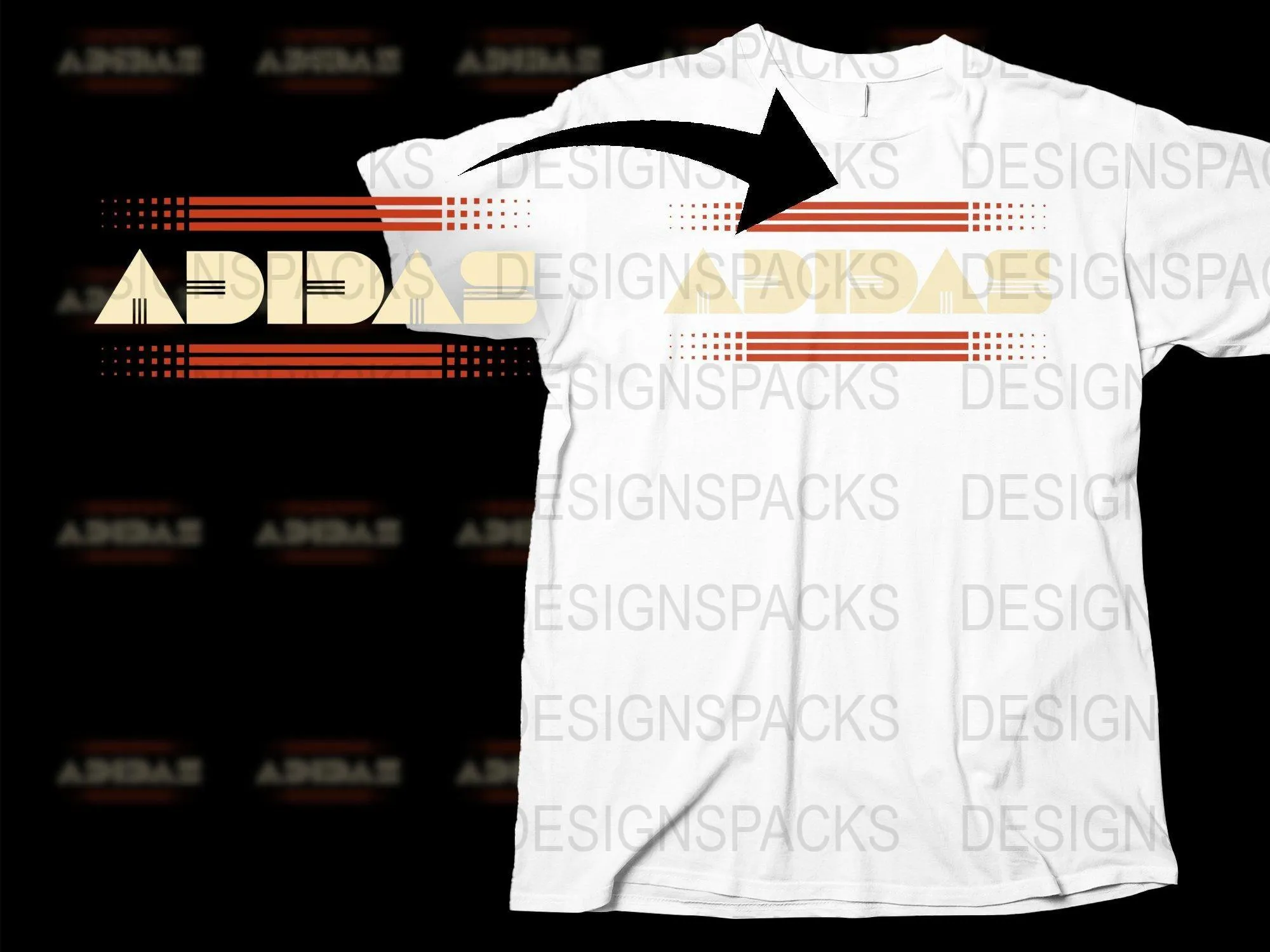 Adidas Retro Logo Design Athletic Fit Png Digital Download