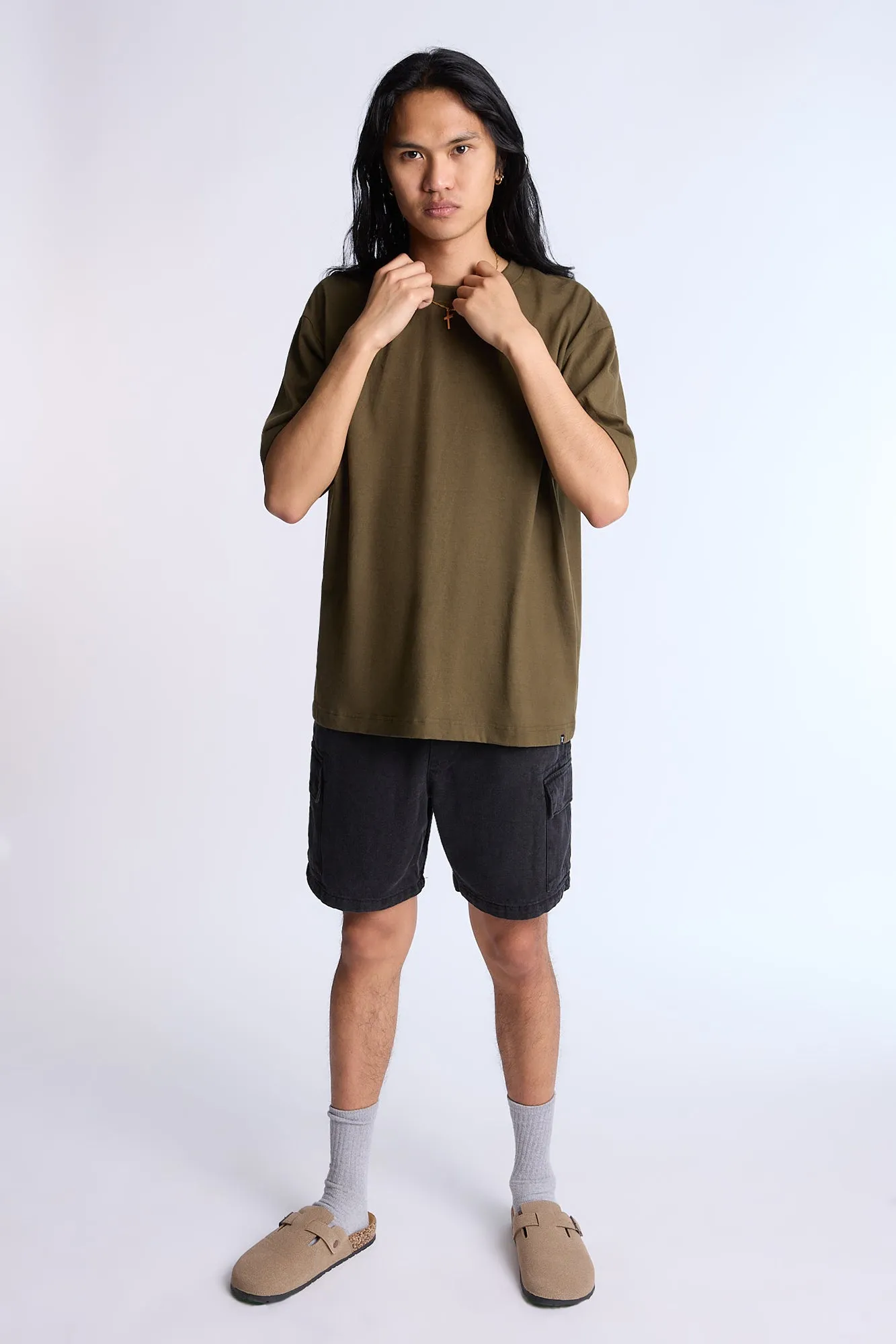 Arsenic Mens Denim Cargo Shorts