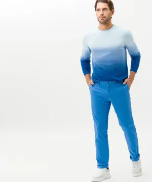 Brax Fabio Printed Chino - Cobalt