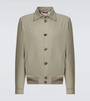 Brunello Cucinelli Cotton-blend bomber jacket