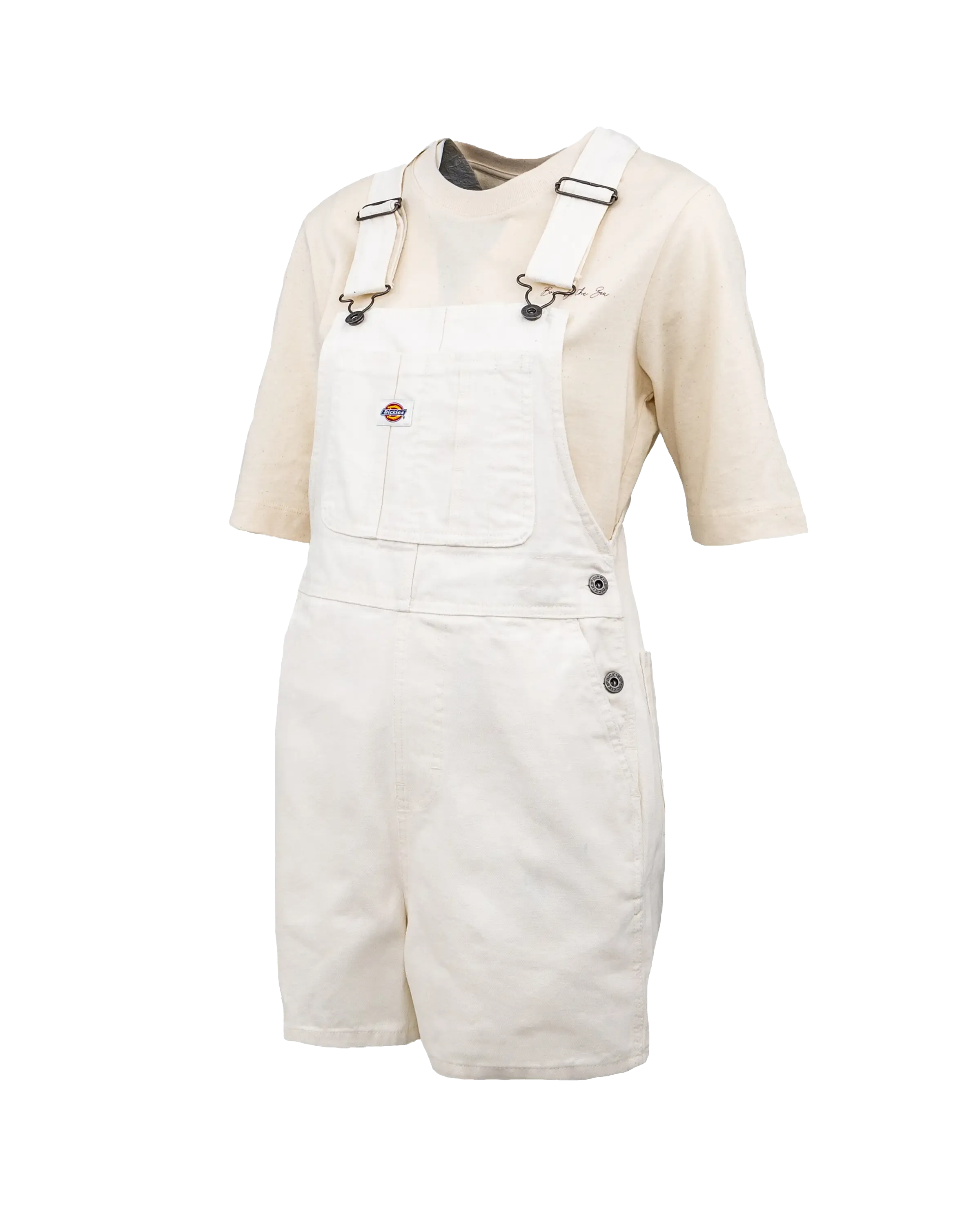 Duck Canvas Bib Shorts in Cloud