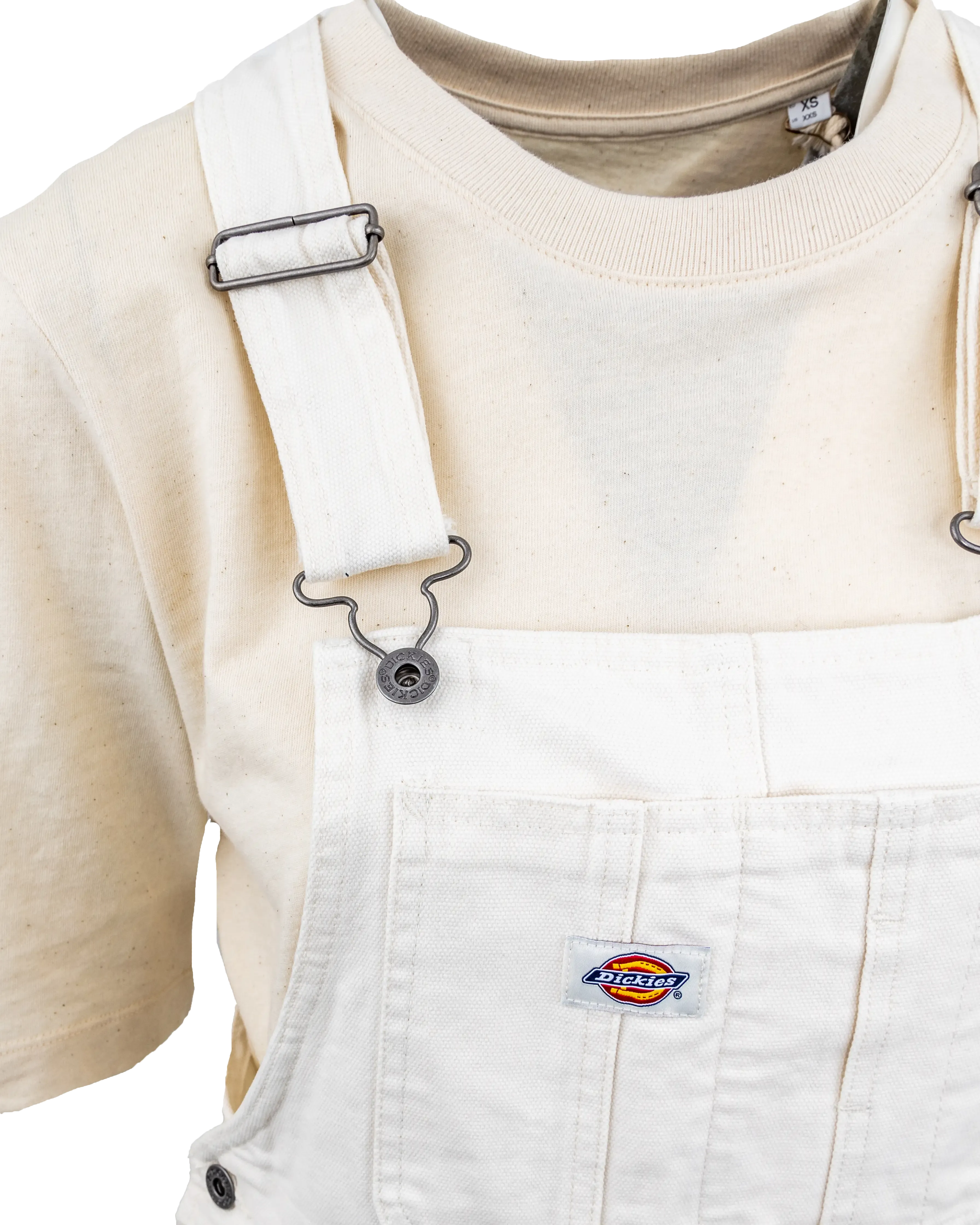 Duck Canvas Bib Shorts in Cloud