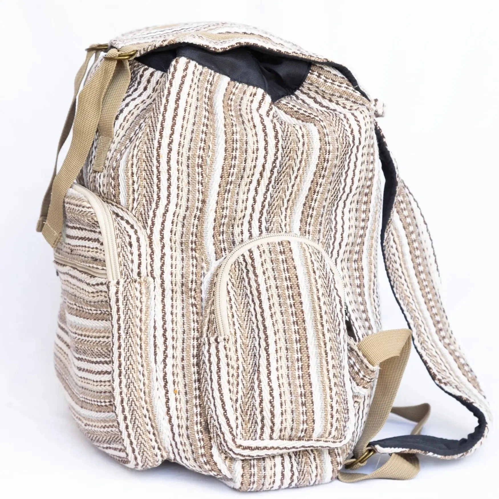 Extra Storage Capacity Hemp Backpack