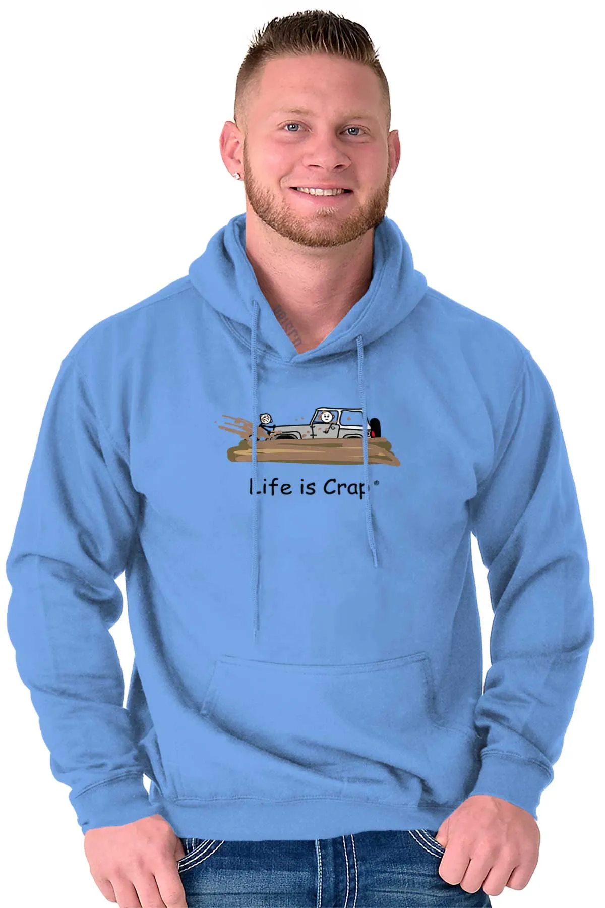 Jeep Stuck In Mud Hoodie