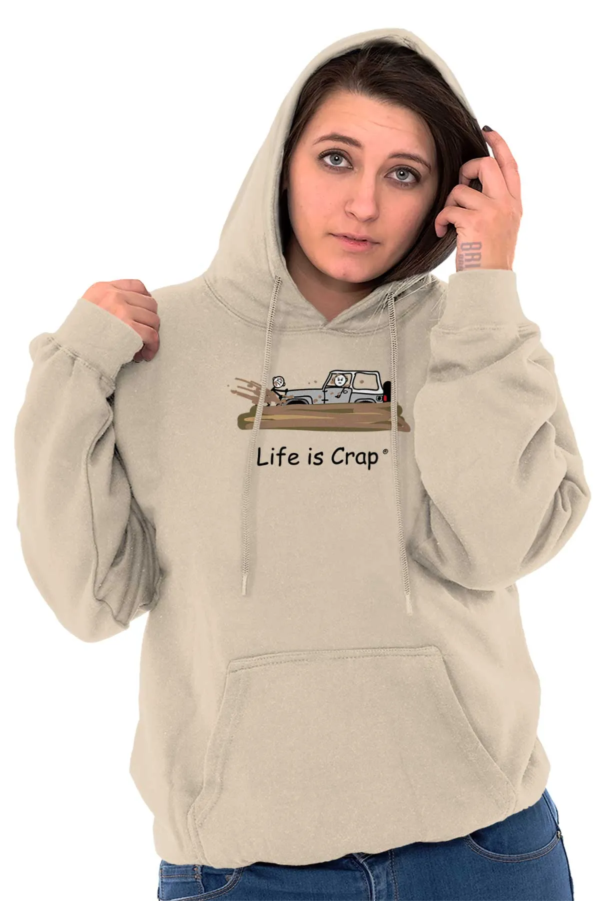 Jeep Stuck In Mud Hoodie