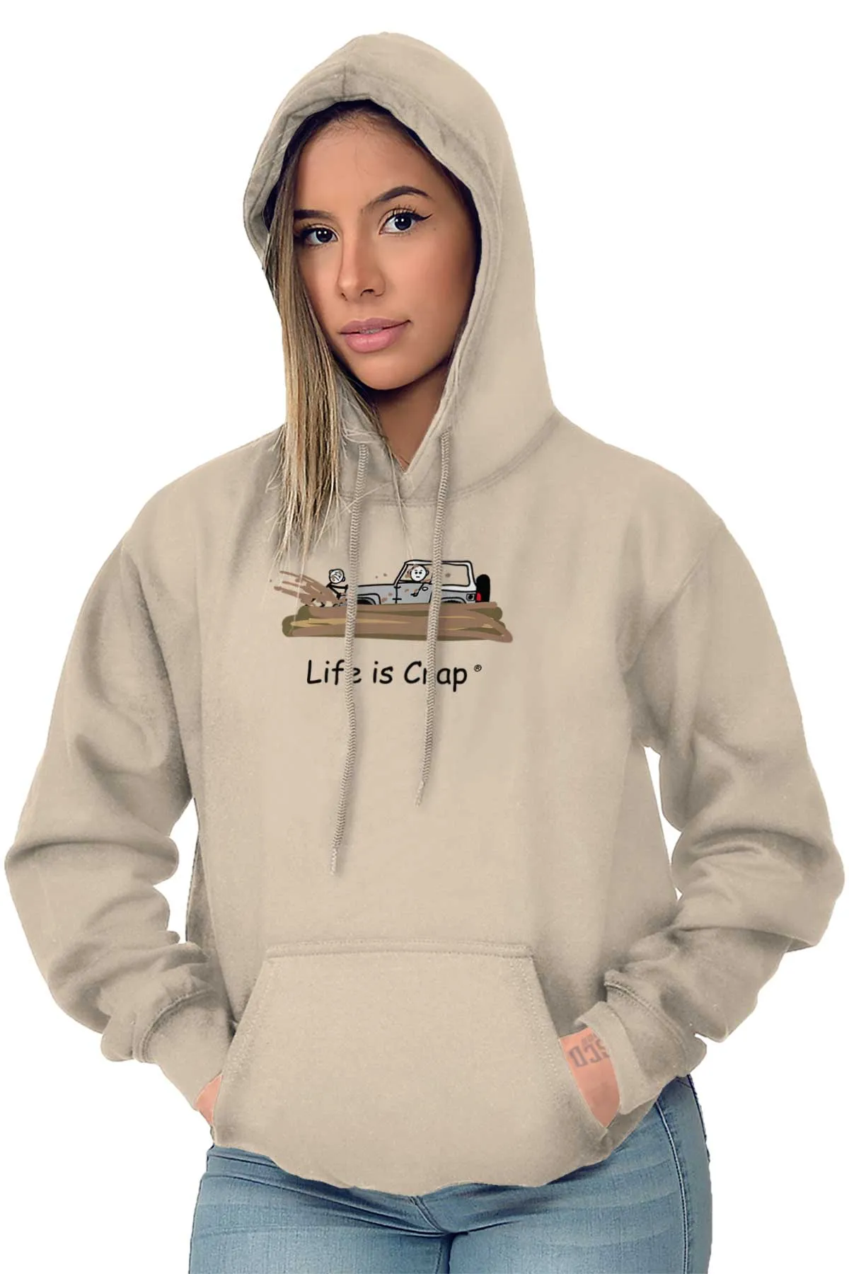 Jeep Stuck In Mud Hoodie