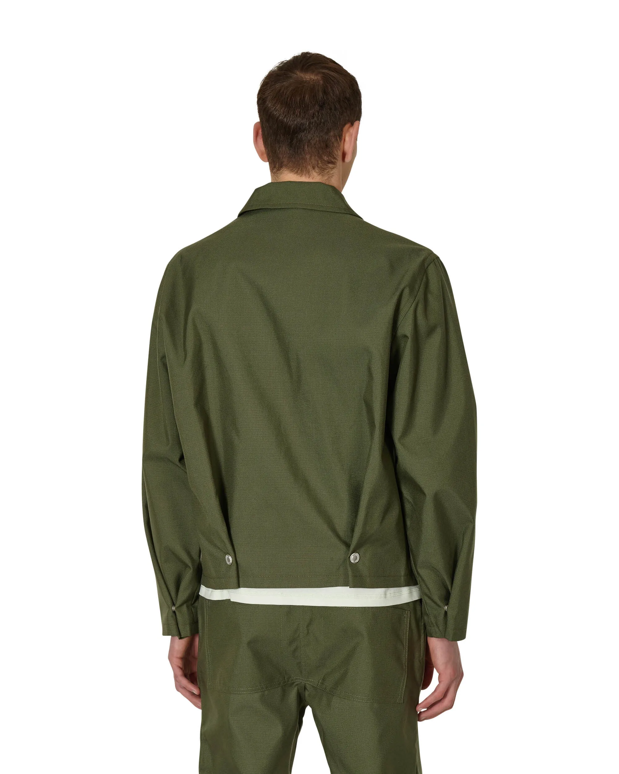 Pleat Bomber Jacket Green