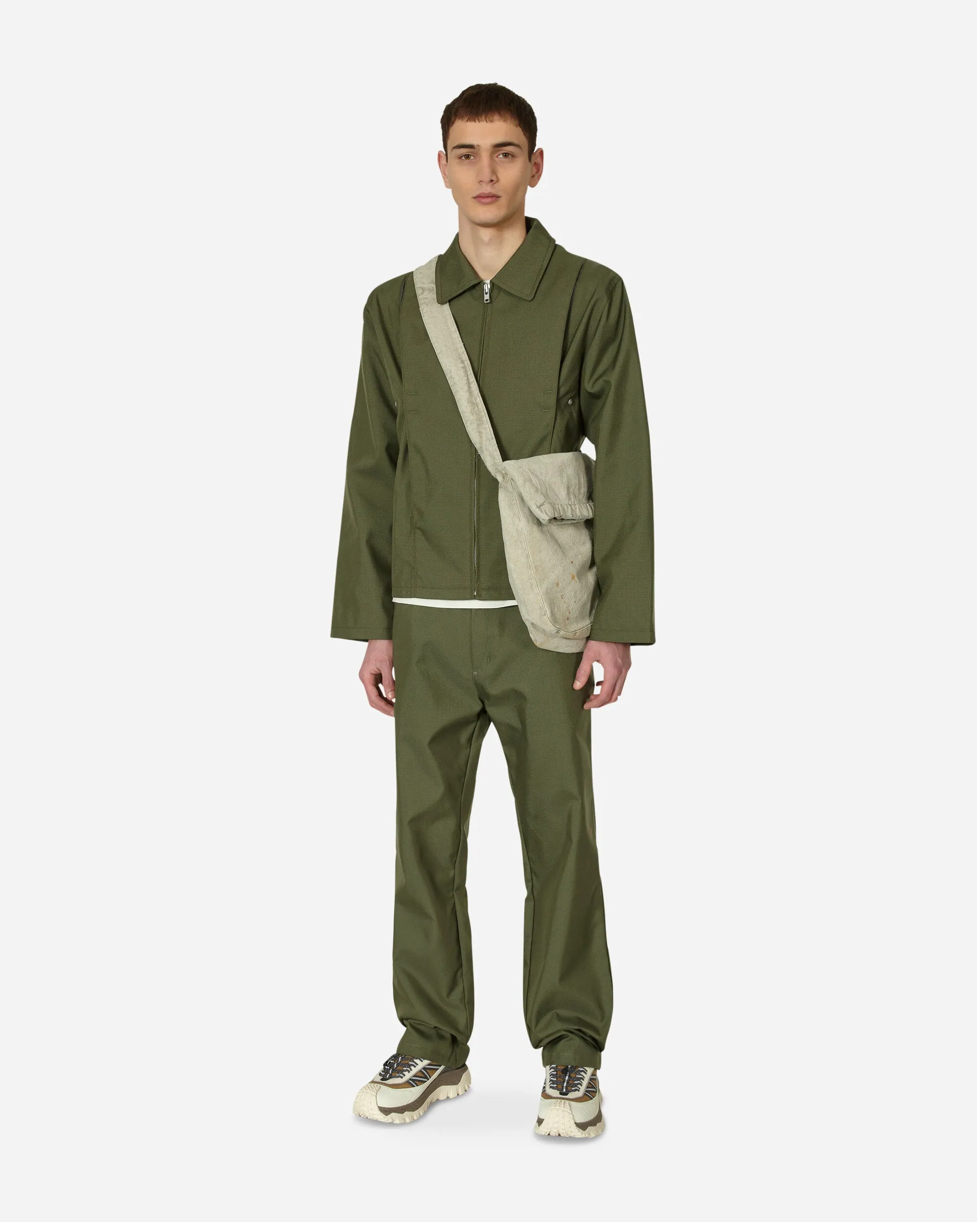 Pleat Bomber Jacket Green