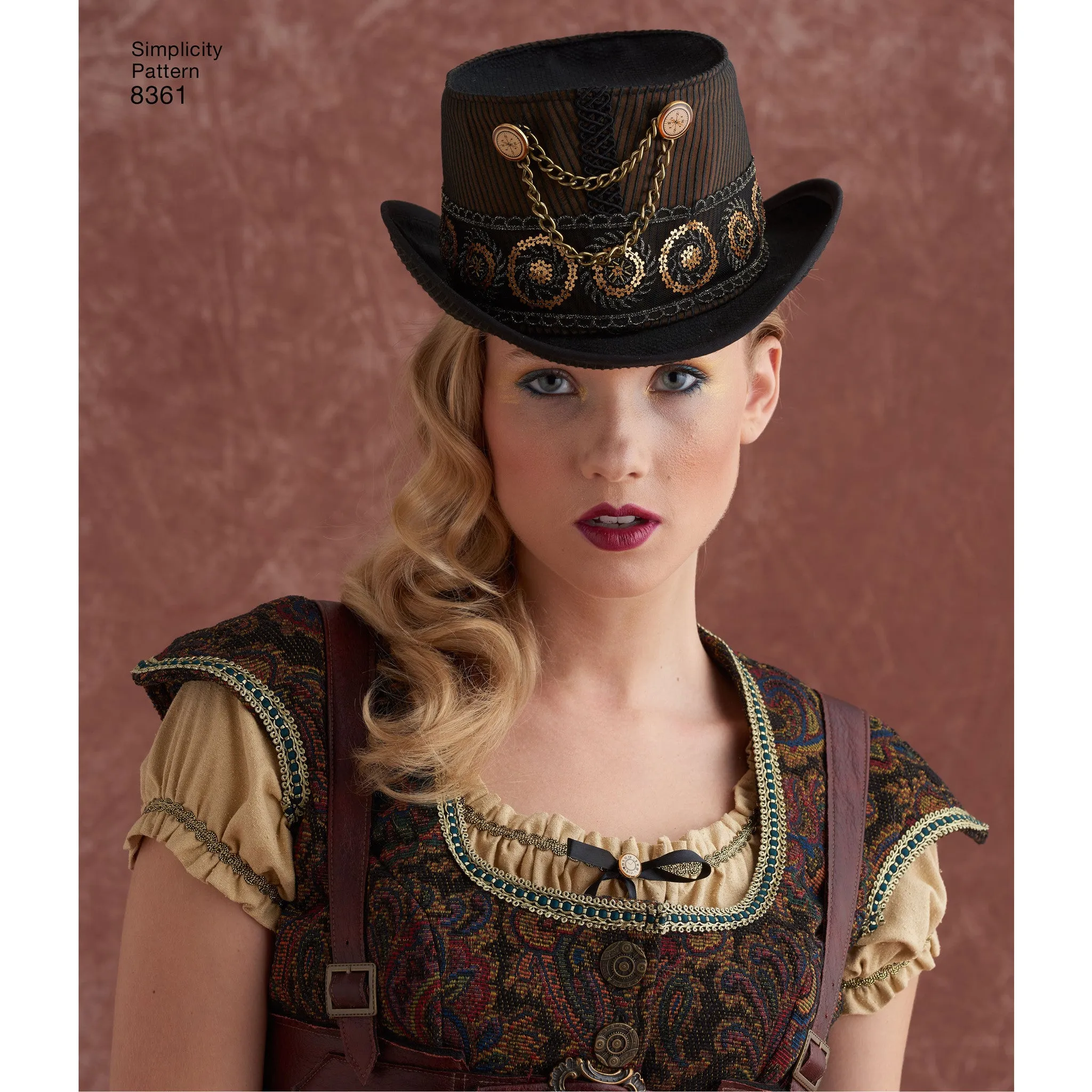Simplicity Pattern 8361 hats in three sizes