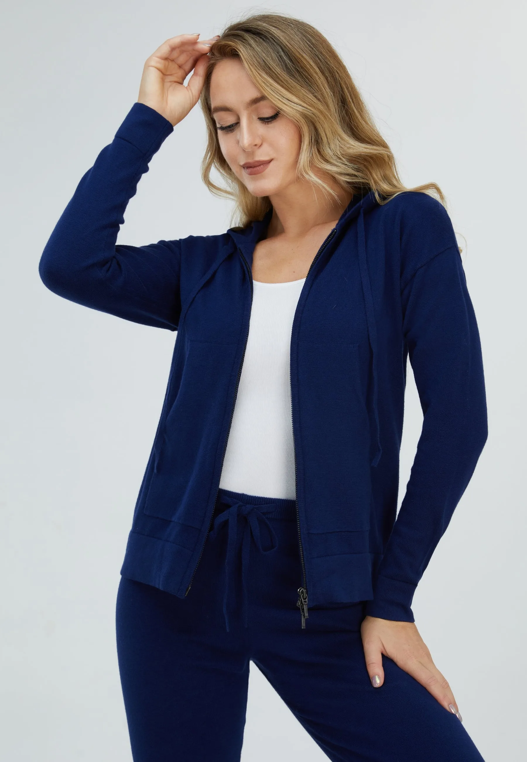 Sporty Cotton Cashmere Hoodie