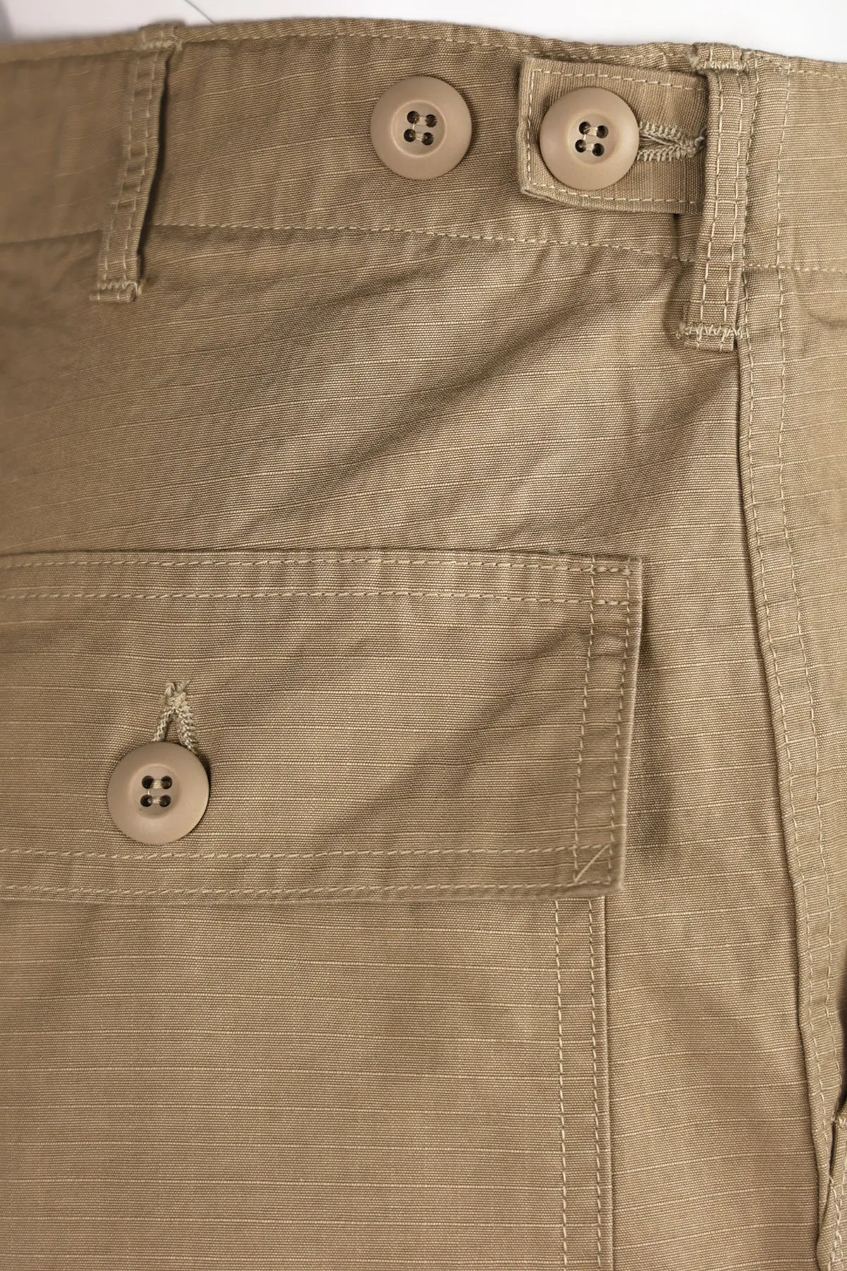 US Army Fatigue Shorts - Beige Ripstop