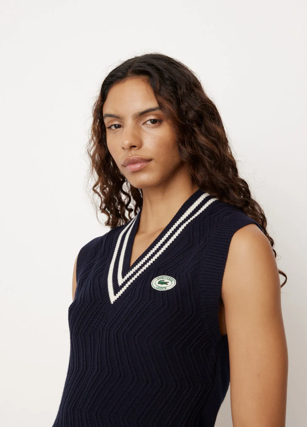x Lacoste Zig Zag Vest